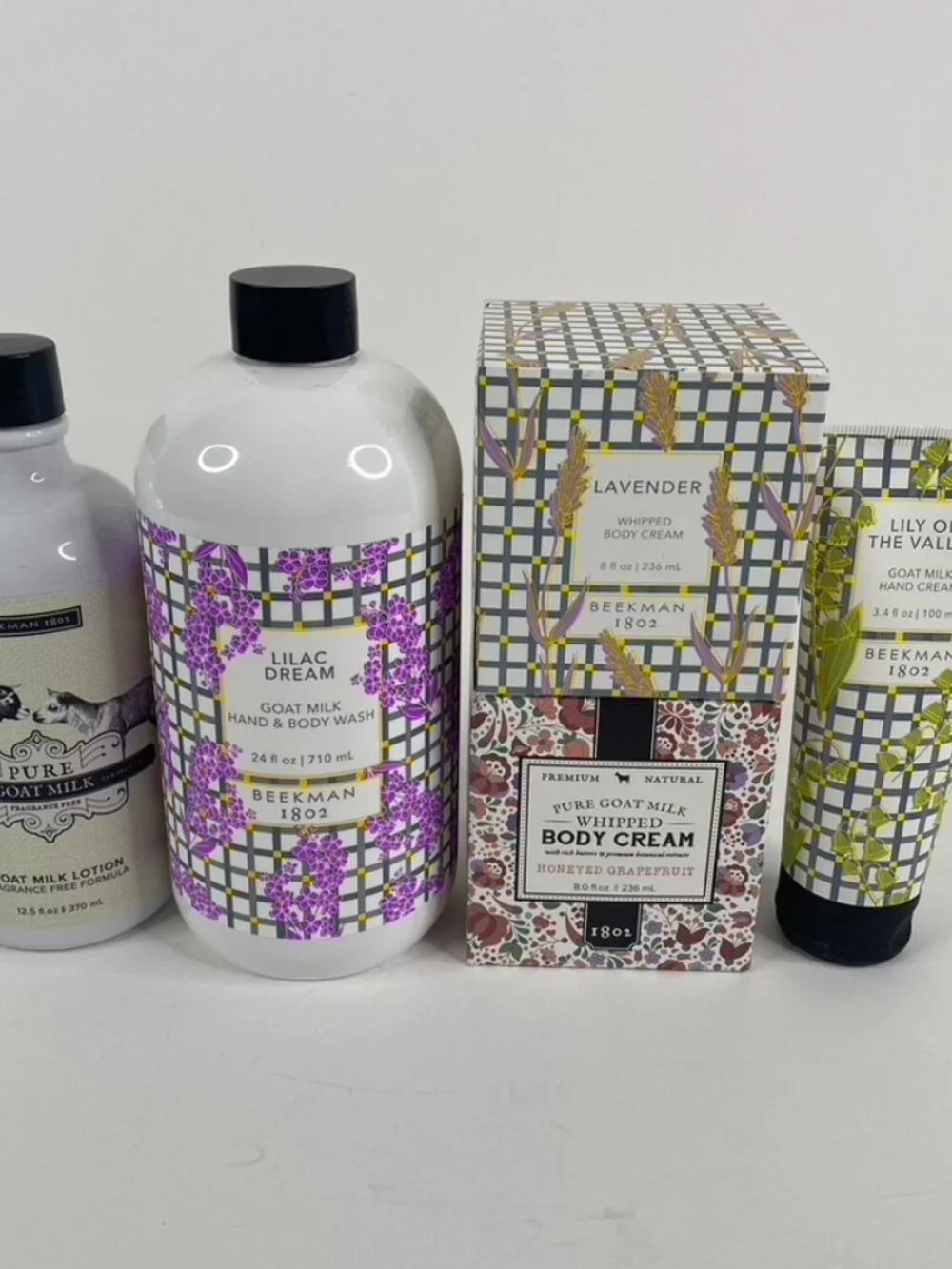 Beekman Body Cream Wash Goat Milk Whipped Body Cream Lotion Lot of 5 Pcs